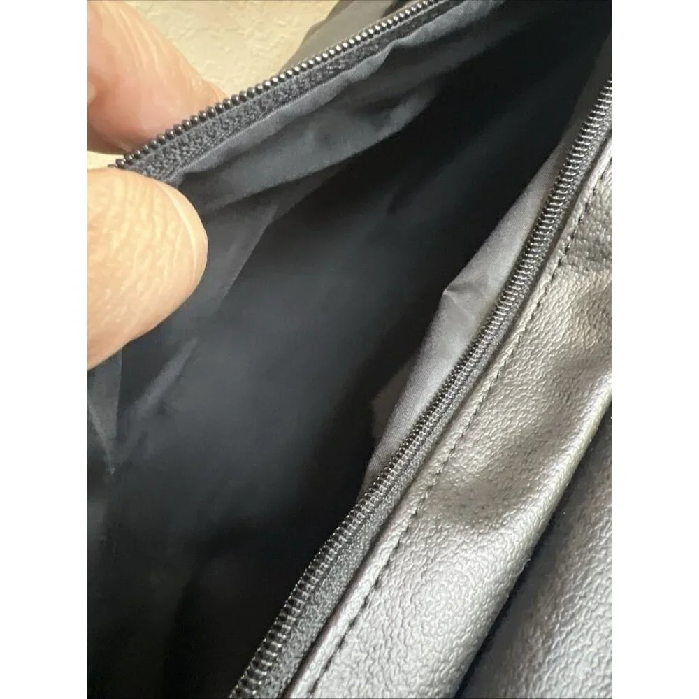 JOURDAN (Vintage) Black Leather Nylon Laptop Messenger Shoulder Bag Carry Case